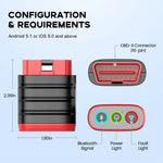 THINKCAR THINKDIAG Mini Car Diagnostic Tool OBD2 Bluetooth Scanner Tools All Cars Full System Diagnose Lifetime Free Code Reader