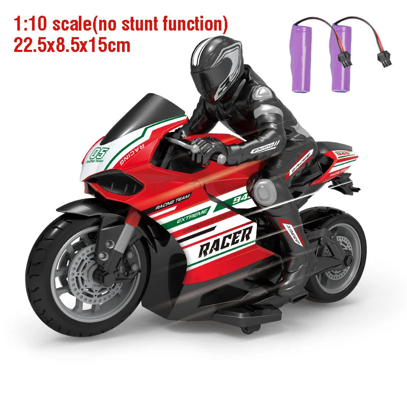 RC Motorcycle 1:10 Electric RC Drift Motorcycle with 4CH Remote Control alternate view