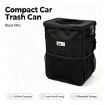 Hanging Collapsible Car Trash Can with Lid & Storage Pockets, Portable Multipurpose G alternate view