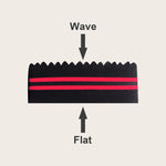 Oval Double-Sided Magic Twisted Hairbrush Sponge Brush For Natural Afro Coil Wave Drea close-up view