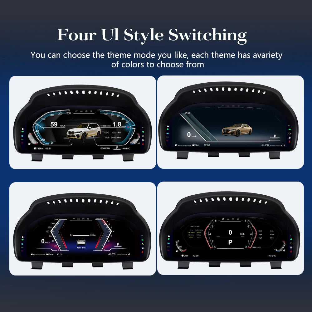12.3 Inch Digital Dashboard Speedometer for BMW 5 6 7 Series X3 X4 X5 X6 | LCD Cluster I detail view