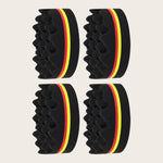 Oval Double-Sided Magic Twisted Hairbrush Sponge Brush For Natural Afro Coil Wave Dread detail view