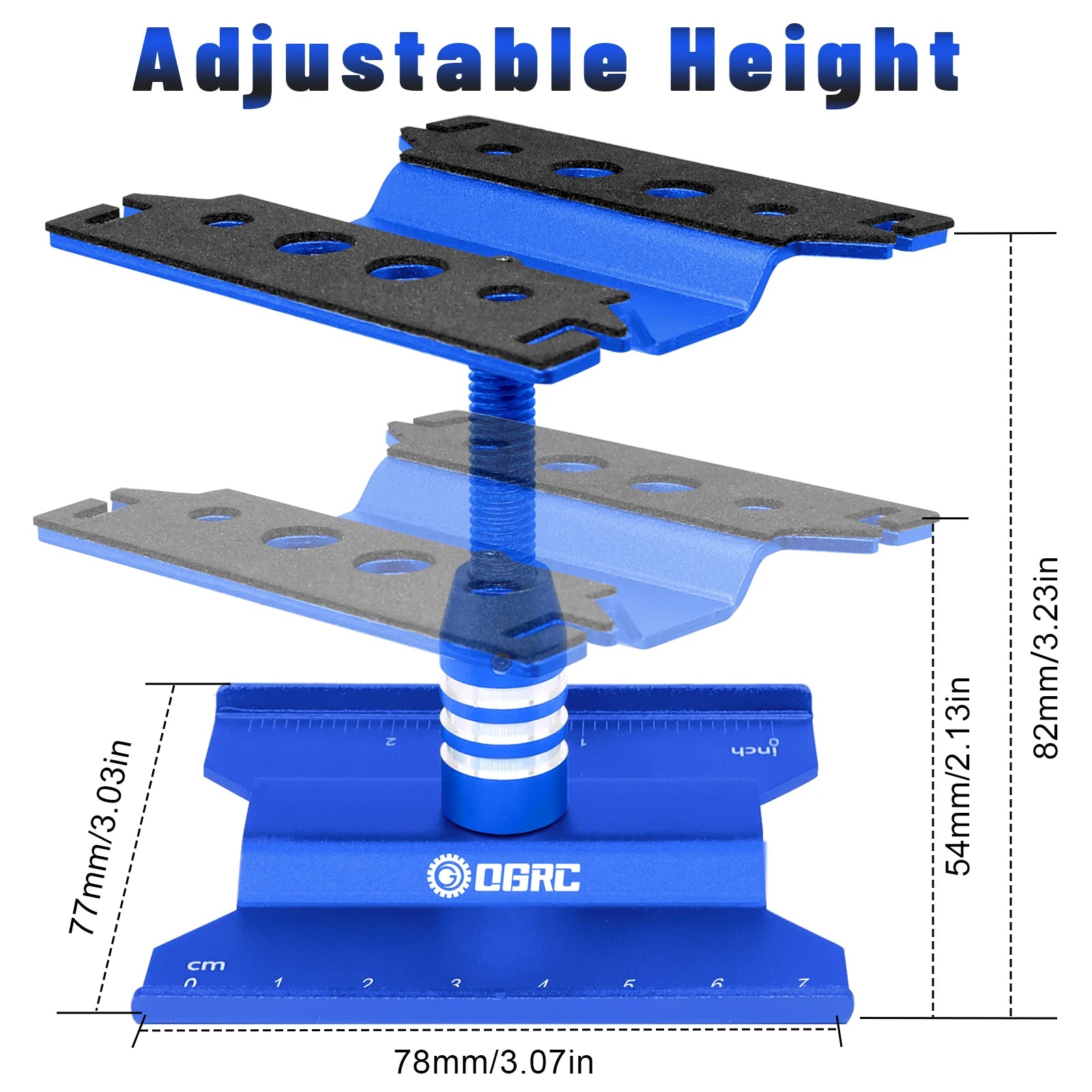 Aluminum Alloy RC Car Repair Stand for 1/16 1/18 1/24 Scale RC Trucks detail view