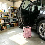 Hanging Collapsible Car Trash Can with Lid & Storage Pockets, Portable Multipurpose additional angle
