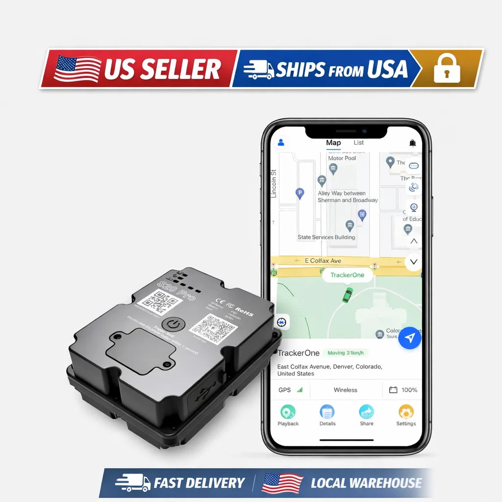 4G LTE GPS Tracker for Vehicle | Real-Time Magnetic Car Locator with 60-Day Battery