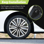 14 15 16 17inch Hub Cover for Iron Rim Wheel Cover Set of 4 Steel Sports Caps Rim 14 Plastic Hubcap for R15 Tire Car Accessories