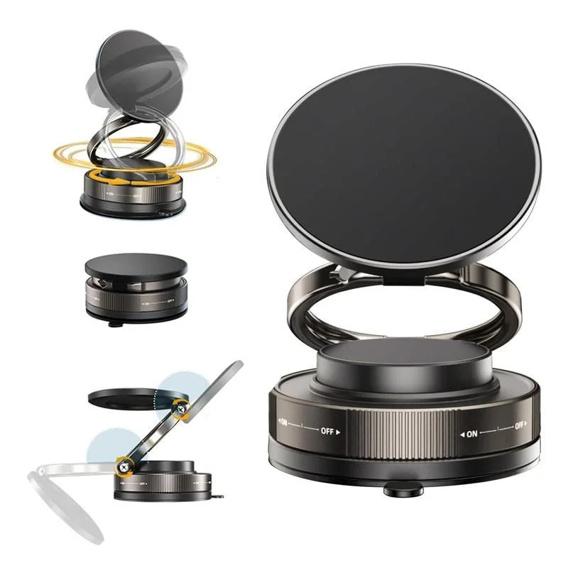 Upgraded Vacuum Magnetic Car Phone Holder for MagSafe | 360° Rotation 96LBS Suction Cup Mount