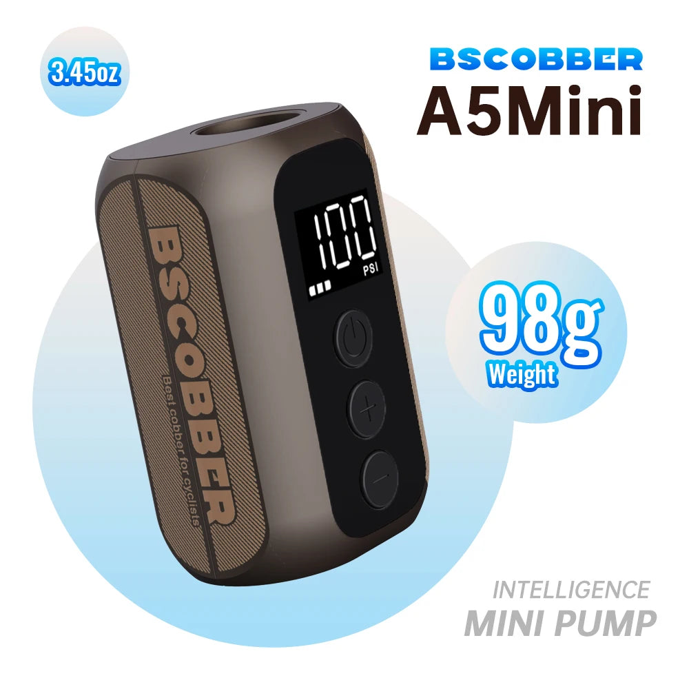BSCOBBER 4in1 Electric Portable Tire Inflator | 100PSI Bike Pump with Digital Display