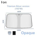 Car Windshield Sun Shade Universal Front Window Sun Visor UV Resistant Heat Insulation close-up view