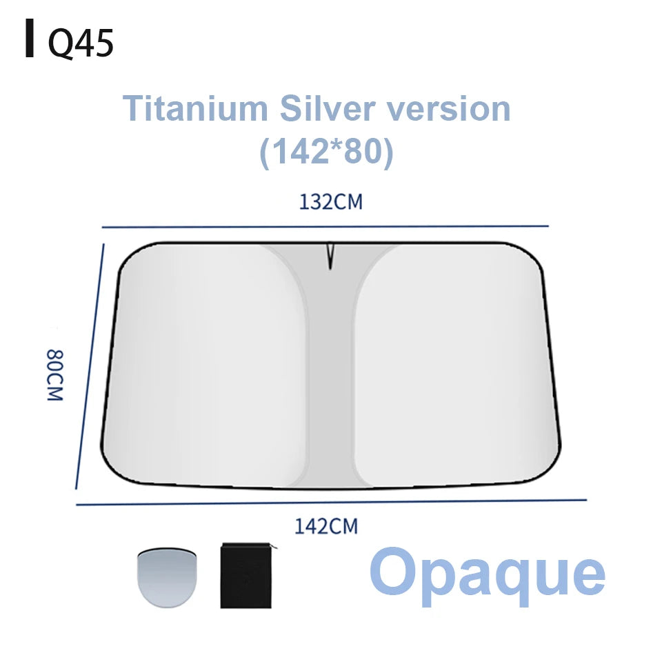Car Windshield Sun Shade Universal Front Window Sun Visor UV Resistant Heat Insulation close-up view