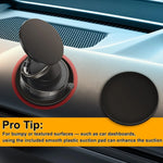 Upgraded Vacuum Magnetic Car Phone Holder for MagSafe | 360° Rotation 96LBS Suction additional angle