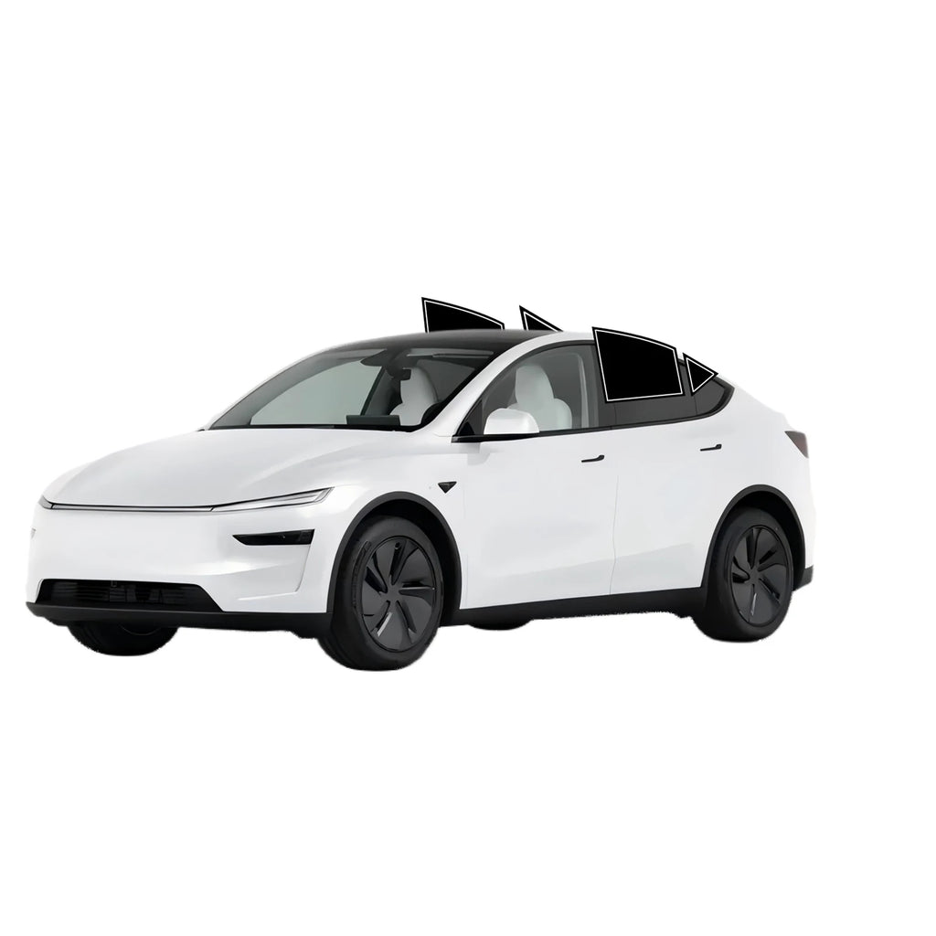 Precut Window Tint for Tesla Model Y 2020-2026 | Heat Blocking UV Protection Privacy F close-up view