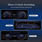 12.3 Inch Digital Instrument Cluster for Ford Mustang 2015-2021 | Wireless Apple Carplay detail view