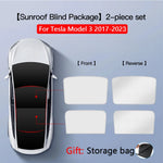2PCS Tesla Model 3 Y 3 Highland Y Juniper Ice Cloth Sunshade | Glass Roof Sunroof S additional angle
