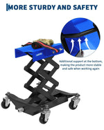 Transmission Jack with Safety Straps, Low Profile Lift 450 LBS Cap. | 7"- 23" Adjusta alternate view
