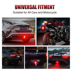 F1 Style 12V 15LED Rear Brake Pilot Light | Universal Strobe Tail Lamp for Car SUV additional angle