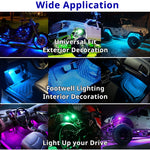 RGB LED Strobe Light – Wireless Remote, Rechargeable Footwell & Exterior Light for additional angle