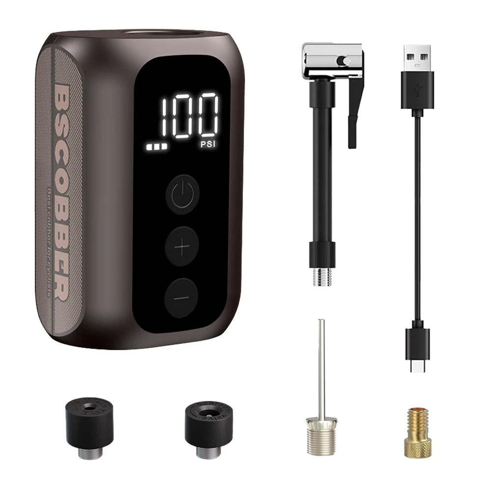 BSCOBBER A5mini Portable Air Pump | Wireless Rechargeable Tire Inflator 100PSI additional angle