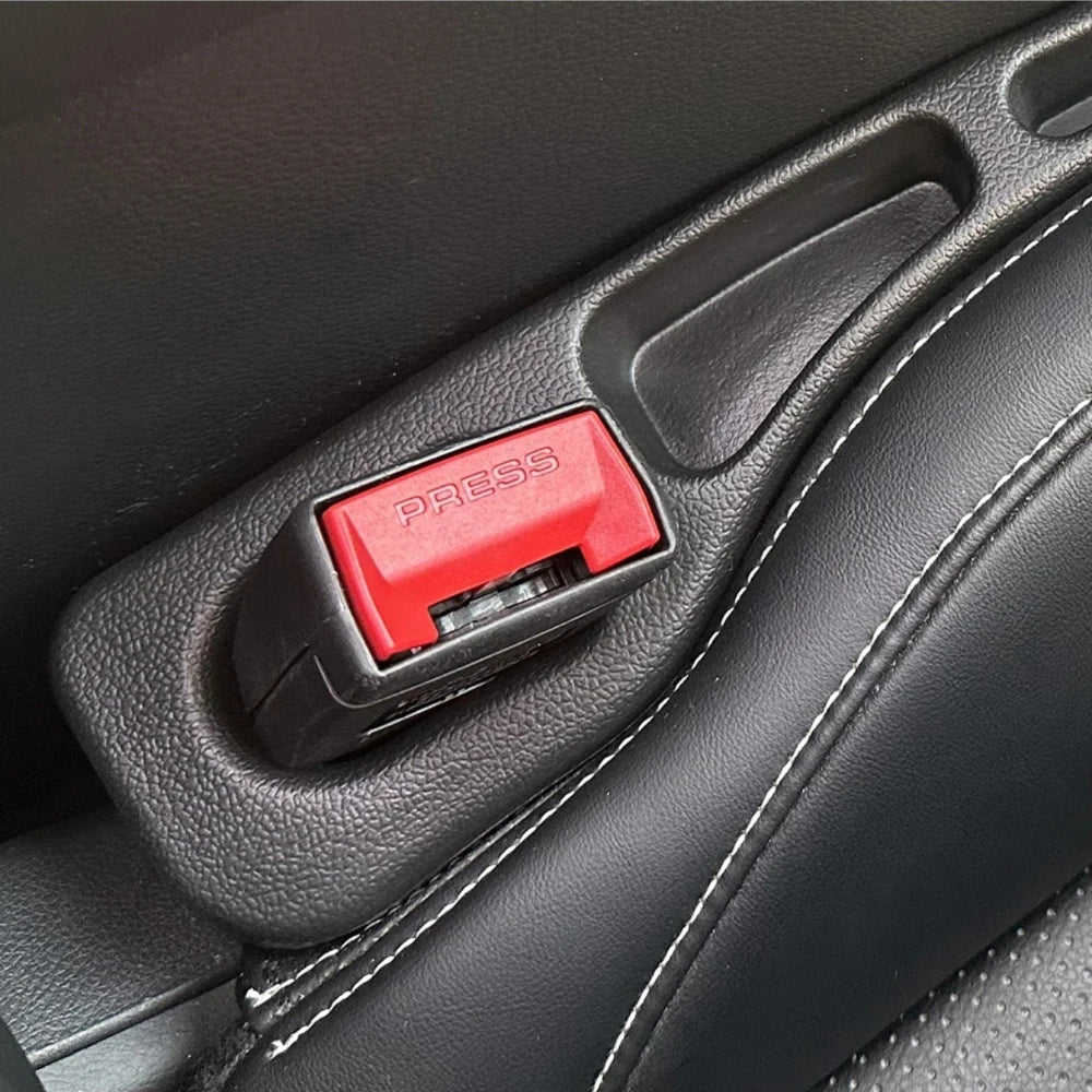 2Pcs Car Seat Gap Filler Seat Crevice Storage Box Bag Between Seats Console Organizer De detail view
