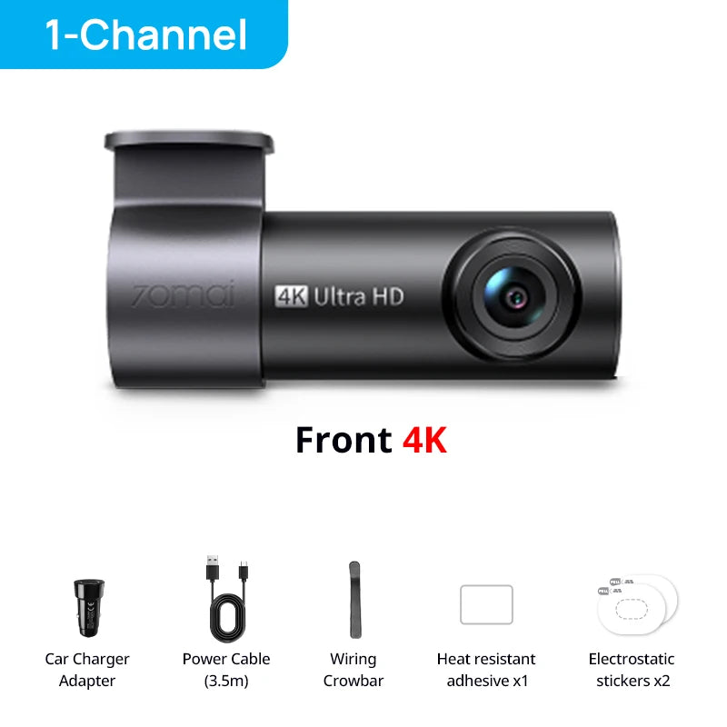 70mai M310 Plus 4K Dash Cam | True 4K 2160P with WDR and Voice Control detail view