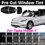 Precut Window Tint for Tesla Model Y 2020-2026 | Heat Blocking UV Protection Privacy Film