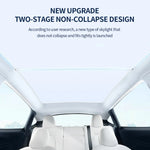 2PCS Tesla Model 3 Y 3 Highland Y Juniper Ice Cloth Sunshade | Glass Roof Sunroof Sky alternate view