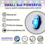 RGB LED Strobe Light – Wireless Remote, Rechargeable Footwell & Exterior Light for Car, detail view