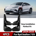 For Byd Sealion 7 EV 2024 2025 4PCS Mud Flaps Mudflap Front Rear Fender Anti-splash Mudguards Guard