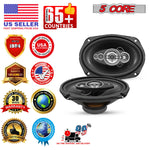 5Core 6x9 Car Speaker 800W Pair 4Ohm 4 Way Coaxial Speaker Audio w Super Tweeter Universal Fit