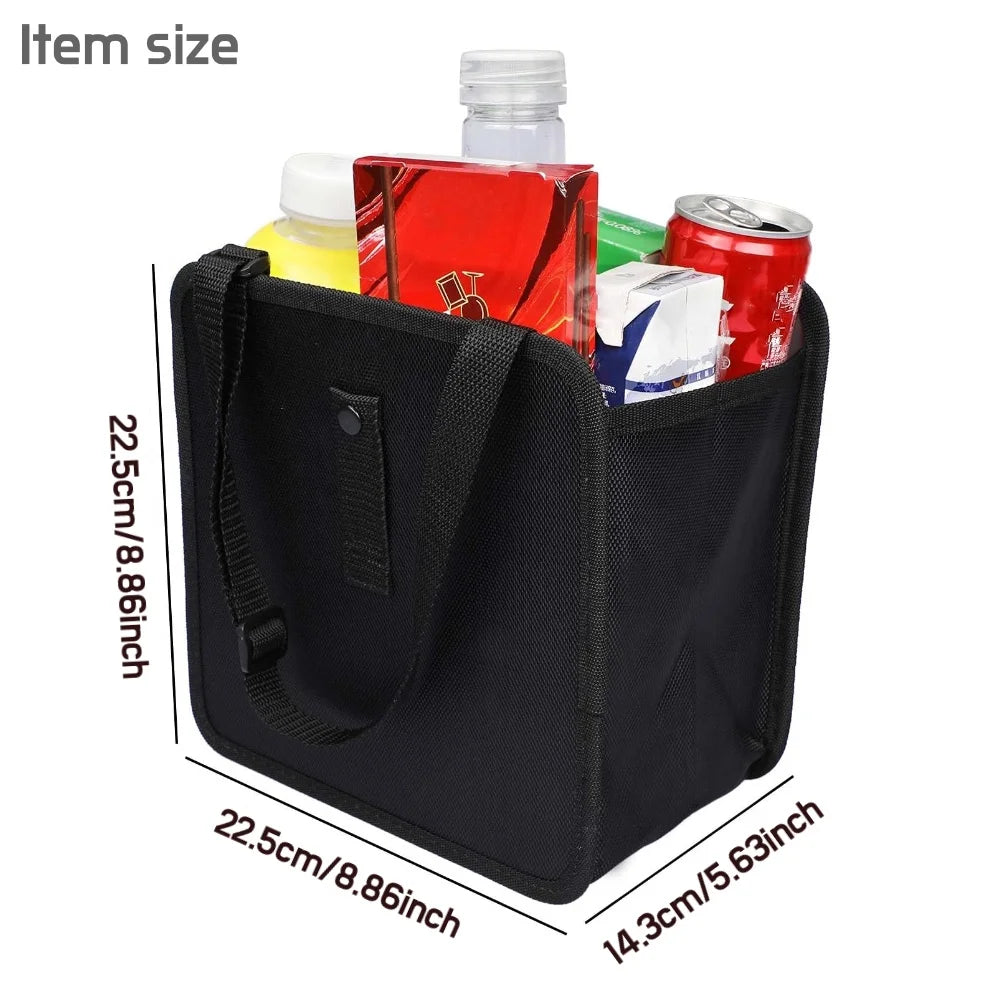Foldable Car Trash Can, Hanging Waterproof Leakproof Trash Can Storage Bag for Car wi alternate view