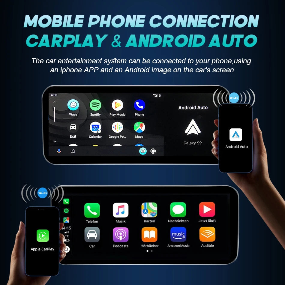256GB For Audi A3 8V 2013-2020 GPS Wireless CarPlay Android Auto Car Multimedia Player close-up view