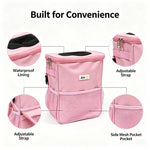 Hanging Collapsible Car Trash Can with Lid & Storage Pockets, Portable Multipurpose G lifestyle view
