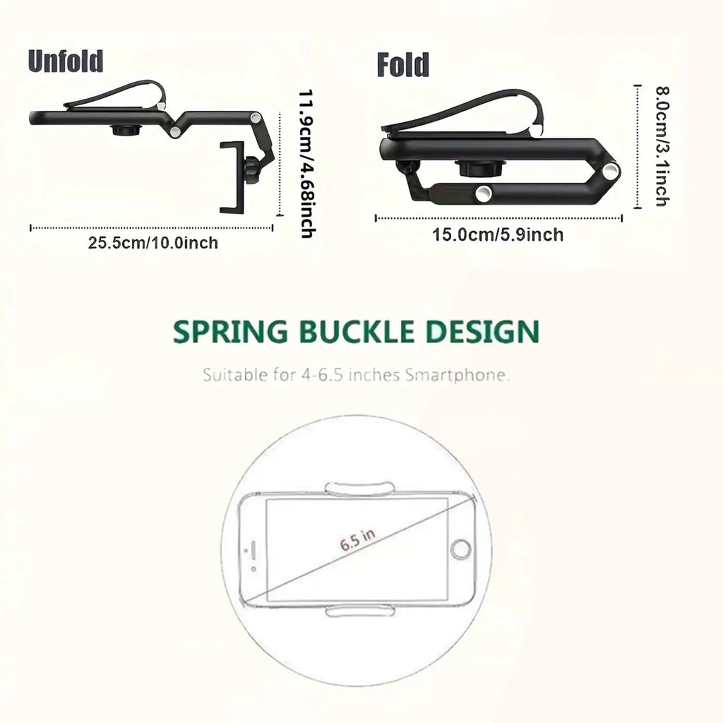 Sun Visor Phone Holder | 360° Rotatable Car Mount for Hands-Free Driving detail view