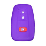 Suitable for Toyota Rav4 Corolla Camry Highlander Prius Car Key Case Silicone Key Fob Cover Remote Control Alarm Key Protector