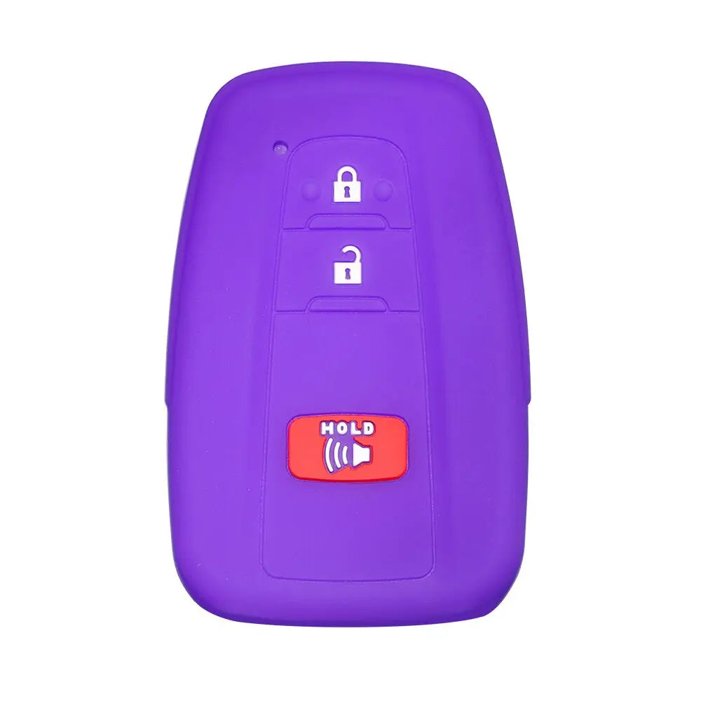 Suitable for Toyota Rav4 Corolla Camry Highlander Prius Car Key Case Silicone Key Fob Cover Remote Control Alarm Key Protector