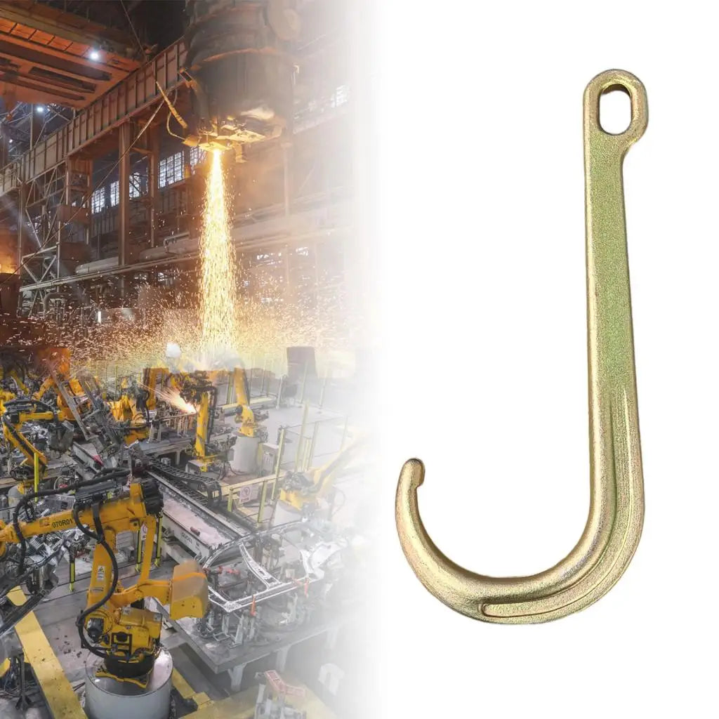 Tow Hook Alloy Steel Portable J Hook for Tractor Trucks close-up view