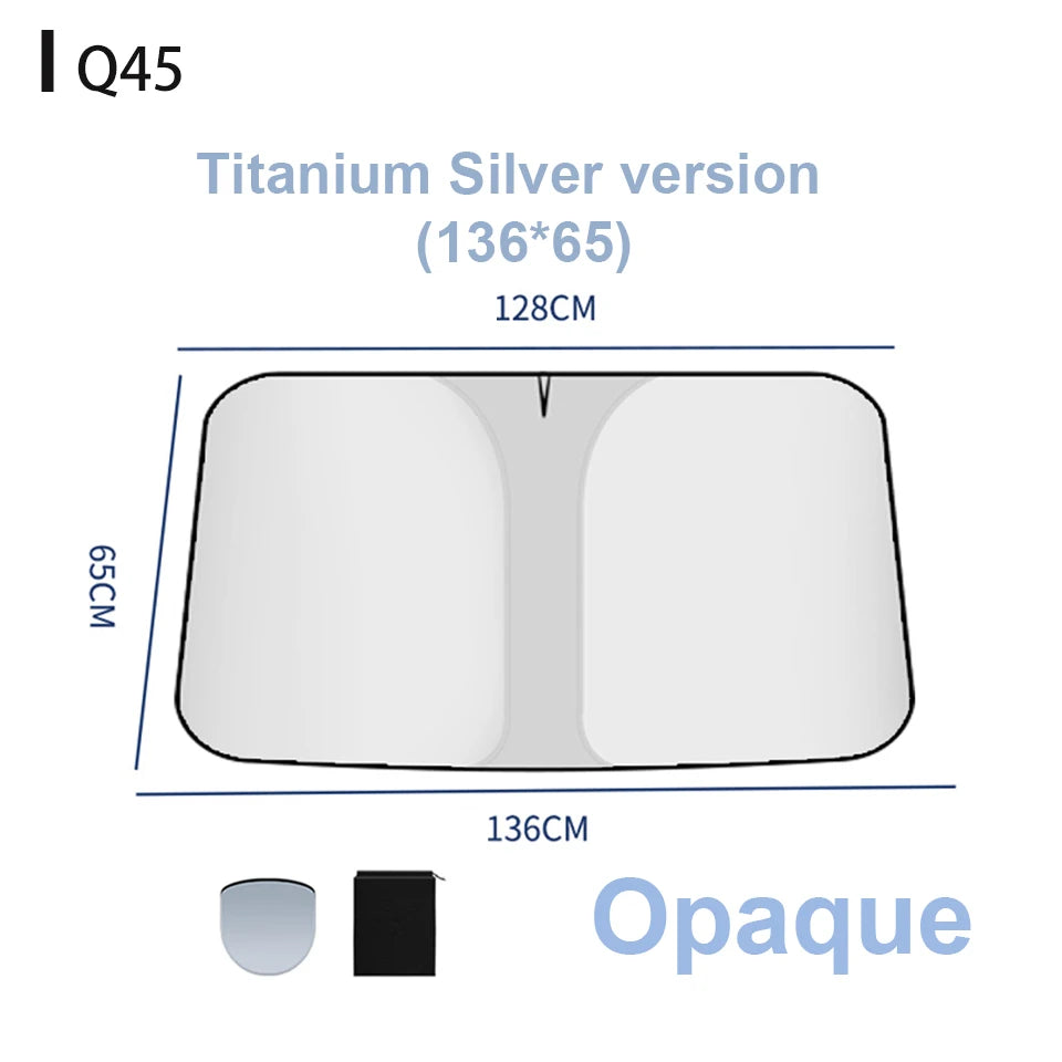Car Windshield Sun Shade Universal Front Window Sun Visor UV Resistant Heat Insulation S detail view