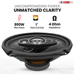 5Core 6x9 Car Speaker 800W Pair 4Ohm 4 Way Coaxial Speaker Audio w Super Tweeter Universal Fit