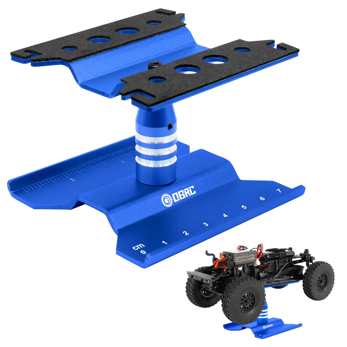 Aluminum Alloy RC Car Repair Stand for 1/16 1/18 1/24 Scale RC Trucks detail view