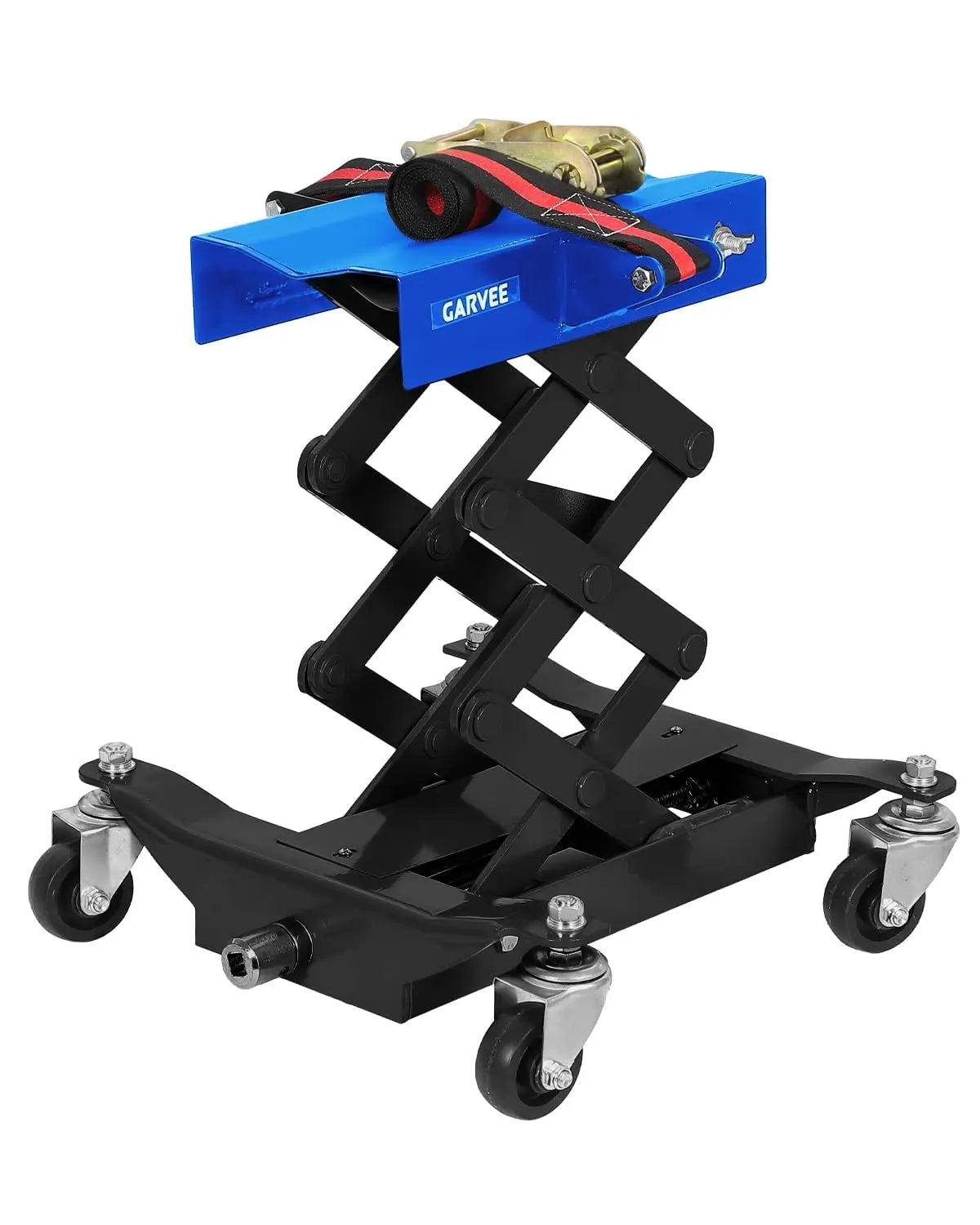 Transmission Jack with Safety Straps, Low Profile Lift 450 LBS Cap. | 7"- 23" Adjusta alternate view