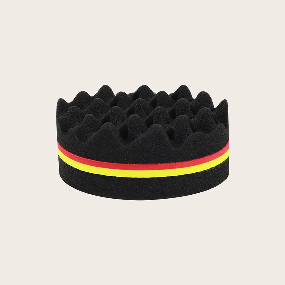 Oval Double-Sided Magic Twisted Hairbrush Sponge Brush For Natural Afro Coil Wave Dre lifestyle view