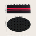Oval Double-Sided Magic Twisted Hairbrush Sponge Brush For Natural Afro Coil Wave D additional angle