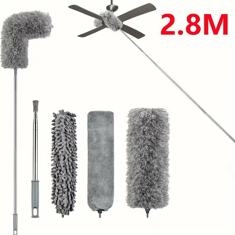 Extendable Microfiber Duster with Bendable Handle | Ceiling Fan and Home Cleaning Tool