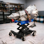 Transmission Jack with Safety Straps, Low Profile Lift 450 LBS Cap. | 7"- 23" Adjustable detail view