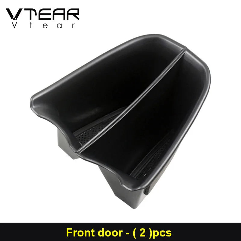 Vtear Door Armrest Storage Box Decoration Car Inner ABS Trim Interior Accessories For close-up view