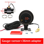 12V/24V LCD Digital Water Temp Gauge with Sensor and Adapter Joint | Car Modification close-up view