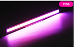 4x Universal Vehicle Led Strip 17CM COB Car Led Strip For Auto DRL Daytime Running Light External Waterproof Styling 12V Led Bar