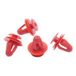KE LI MI 100Pcs Car Interior Trim Door Panel Snap Fastener Clips Red Universal