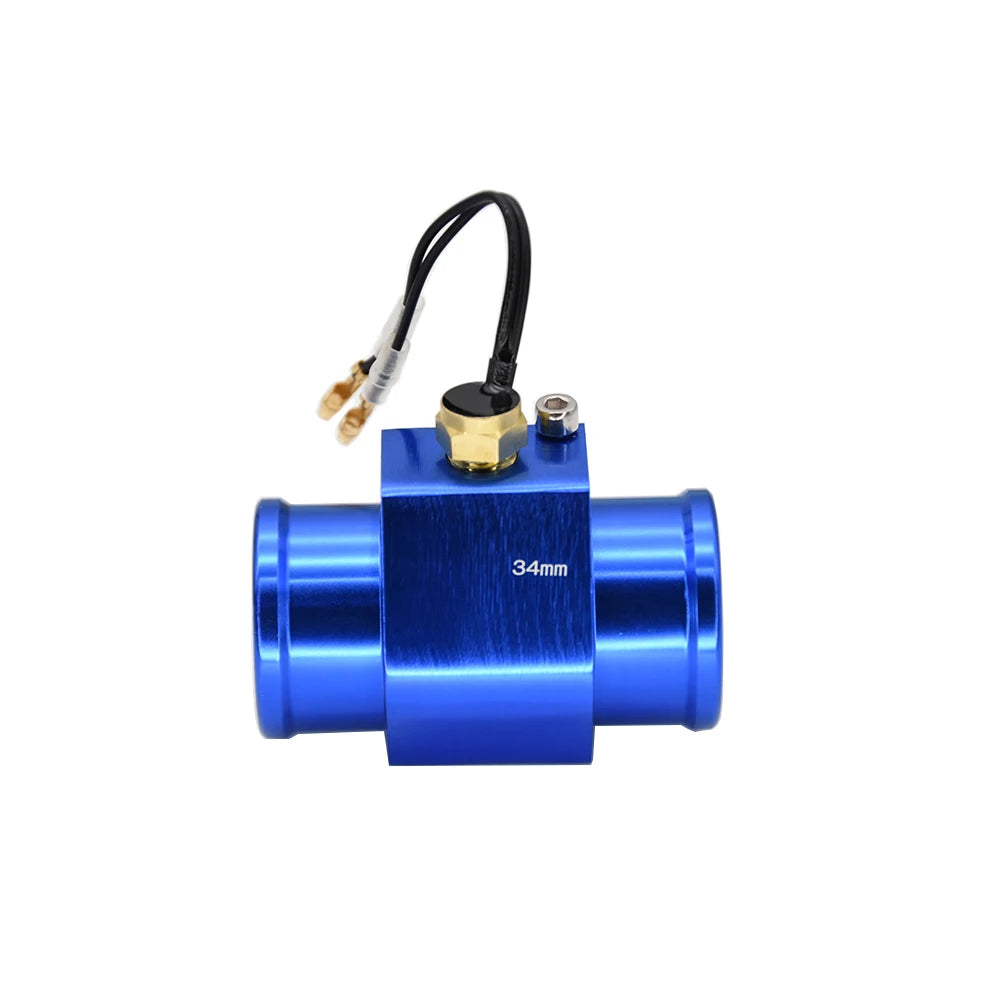 52mm Digital Water Temp Gauge | LED Display with Sensor and Radiator Hose Adapter additional angle