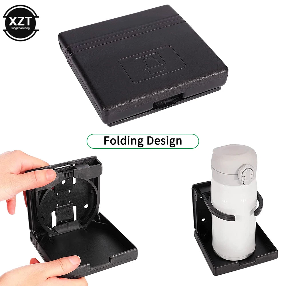 Folding Car Cup Holder Universal Drink Bottle Stand | ABS Storage for Truck SUV detail view